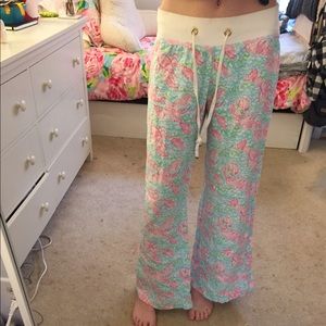 lilly pulitzer linen beach pant in lobstah roll